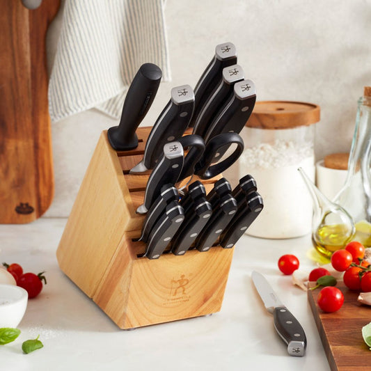 Henckels Forged Premio 17 Piece Stainless Steel Knife Block Set