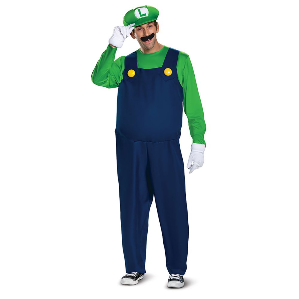 Nintendo Super Mario Bros. Luigi Adult Deluxe Costume