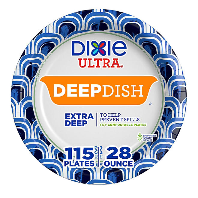 Dixie Ultra Extra Deep Dish Paper Plate (28 oz., 115 ct.)