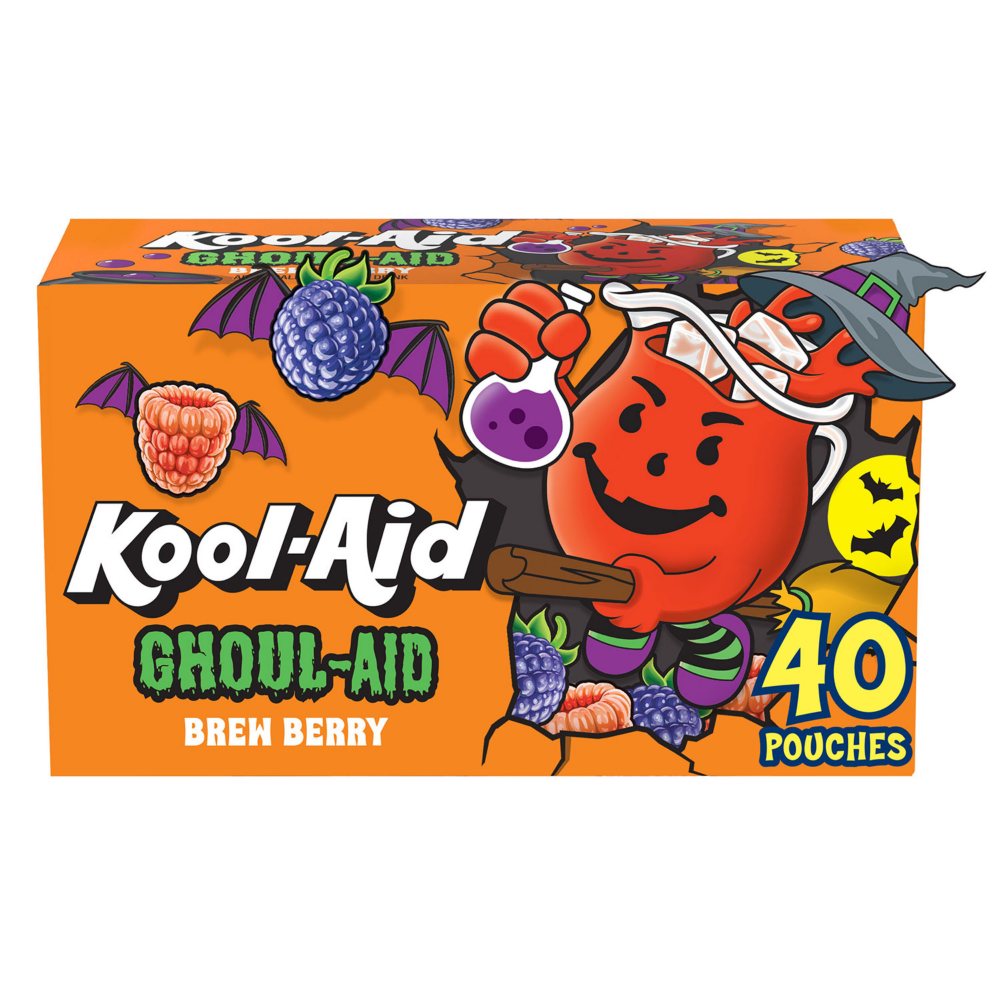 Kool-Aid Jammers Ghoul-Aid Scary Berry Juice Drink, 40 ct.