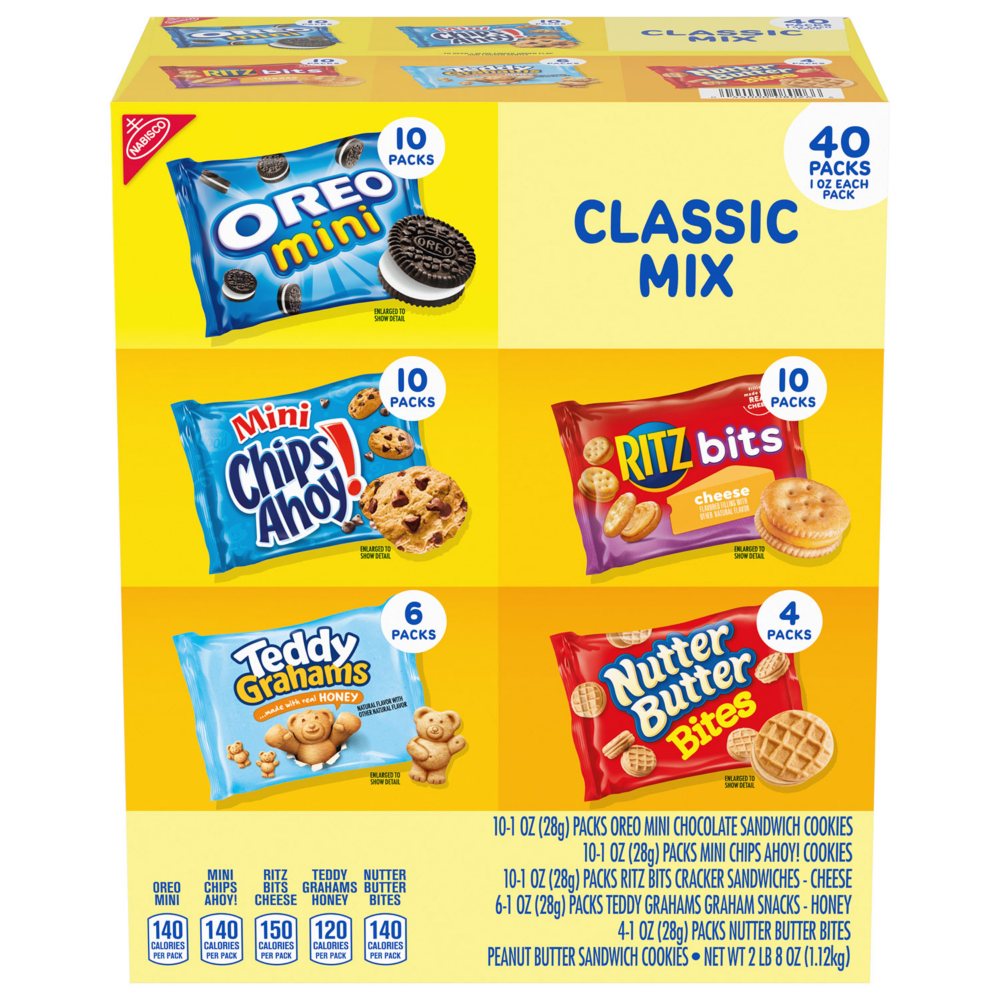 Nabisco Classic Mix Cookie & Cracker Variety Pack 40 pk.