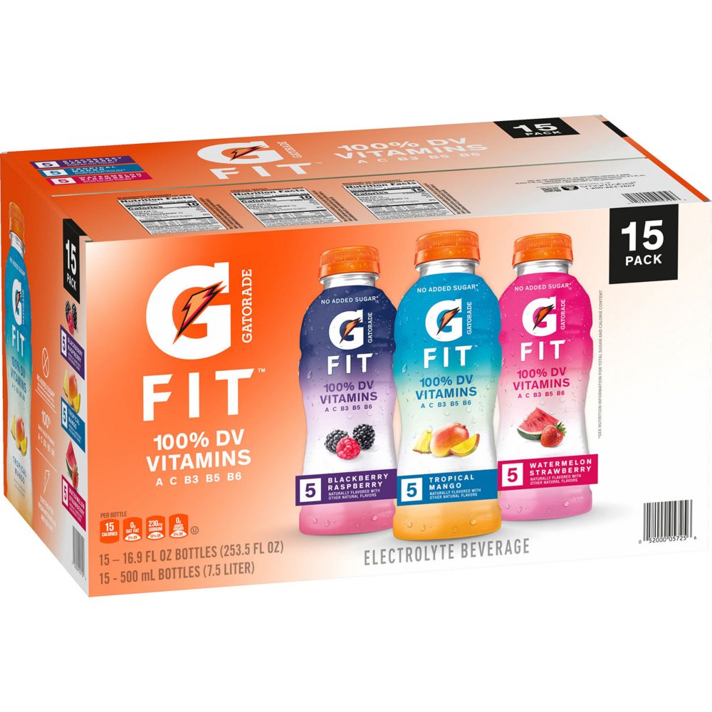 Gatorade G Fit Sports Drink Variety Pack 16.9 fl. oz., 15 pk.