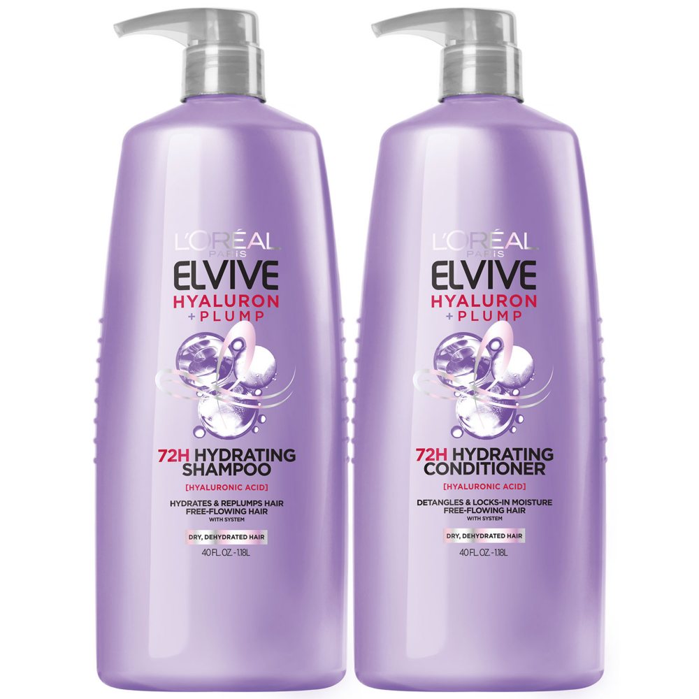 L'Oreal Hyaluron Shampoo & Conditioner, 40 oz., 2 pk.
