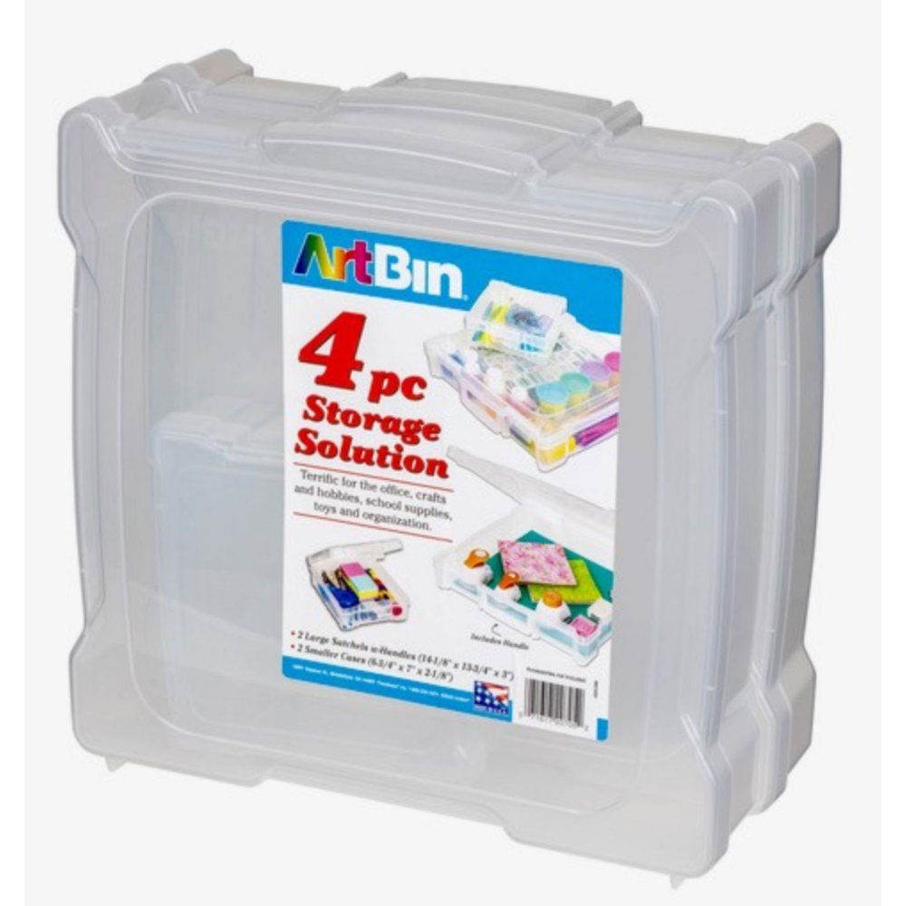 ArtBin Two Scrapbook Boxes and Two 6 x 6 Storage 4 pcs