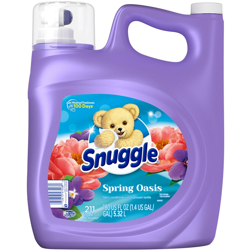 Snuggle Liquid Fabric Softener, Spring Oasis 180 fl. oz., 211 loads