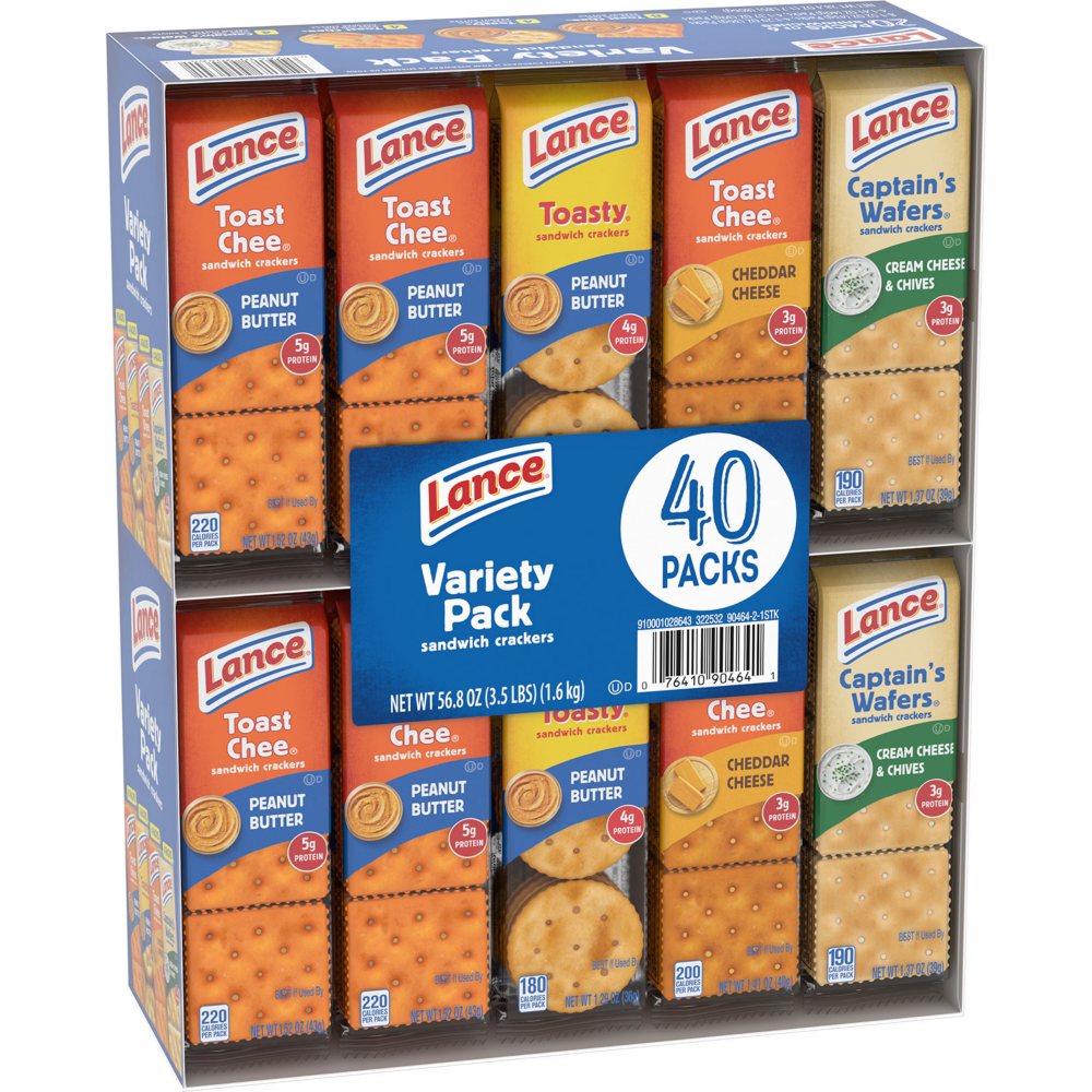 Lance Variety Pack Sandwich Crackers, 40 pk.