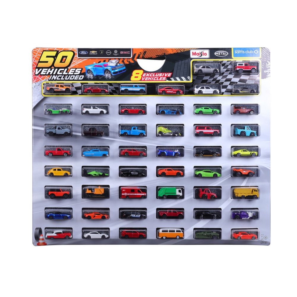 Maisto Diecast Toy Car Set, 50 pc.