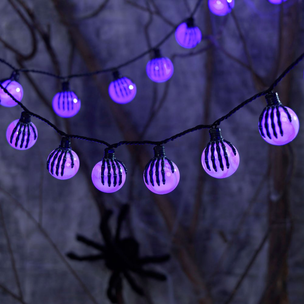 Member's Mark 20ct Spooky Color-Changing LED G50 Lights, 7.5' Lighted Length