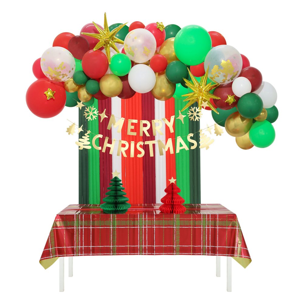 Christmas Party Kit Celebration Theme Party Decoration Bundle, 112 pcs.