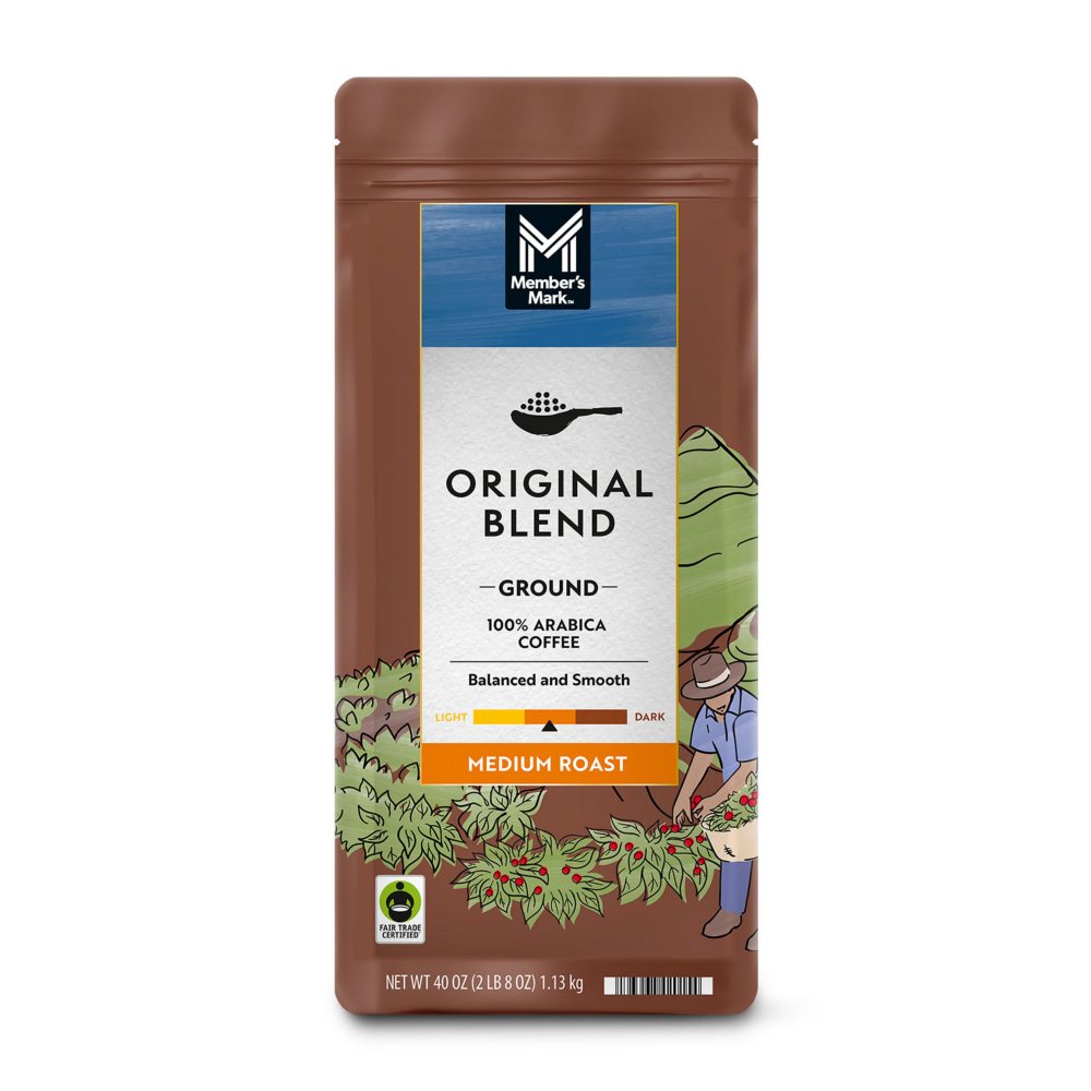 Member's Mark Original Medium Roast Ground Coffee, 40 oz.