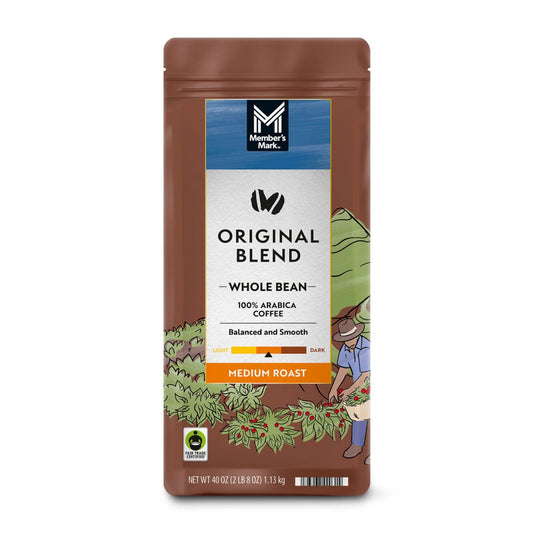 Member's Mark Original Medium Roast Whole Bean Coffee, 40 oz.