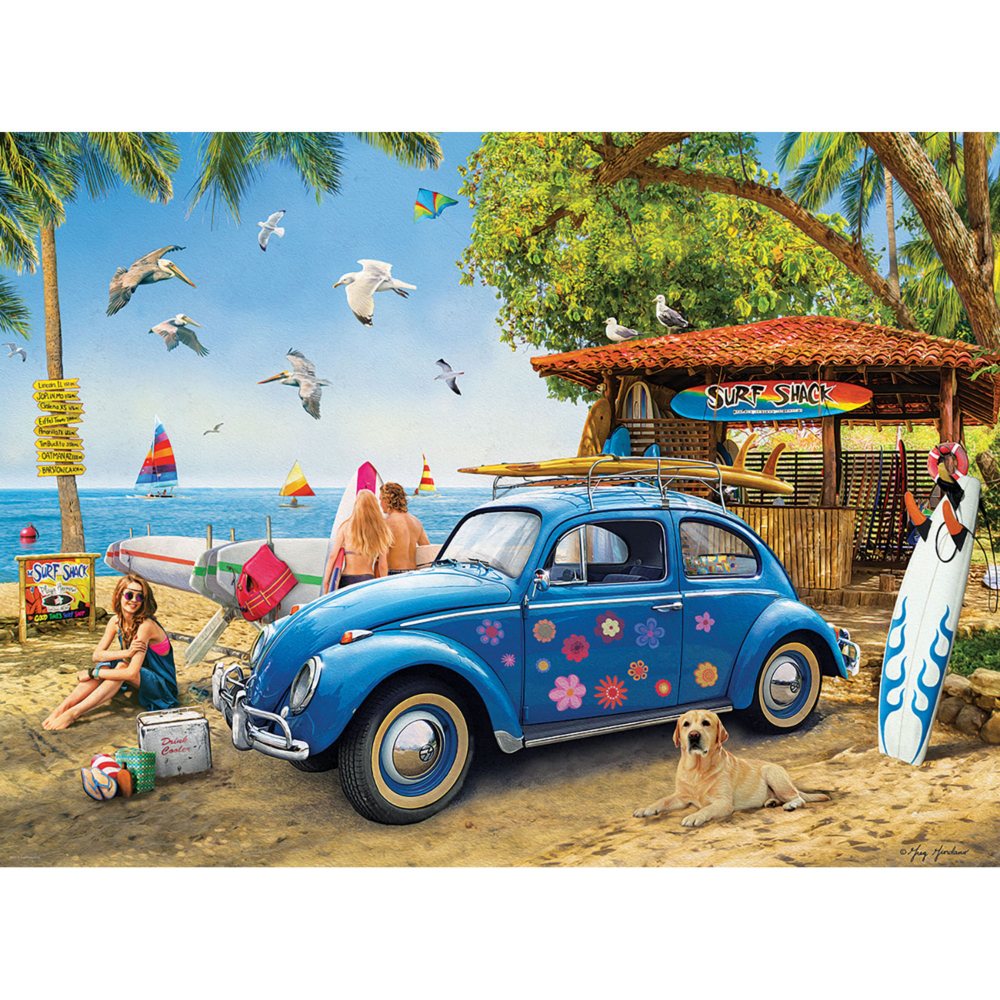 VW Beetle Surf Shack Puzzle, 1000 Piece