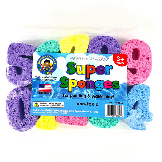 Super Sponges 3In Numbers (Pack of 3)