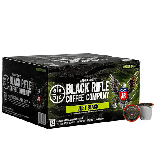 Black Rifle Coffee Company Just Black, Medium Roast K-Cup Coffee Pods, 75 ct.