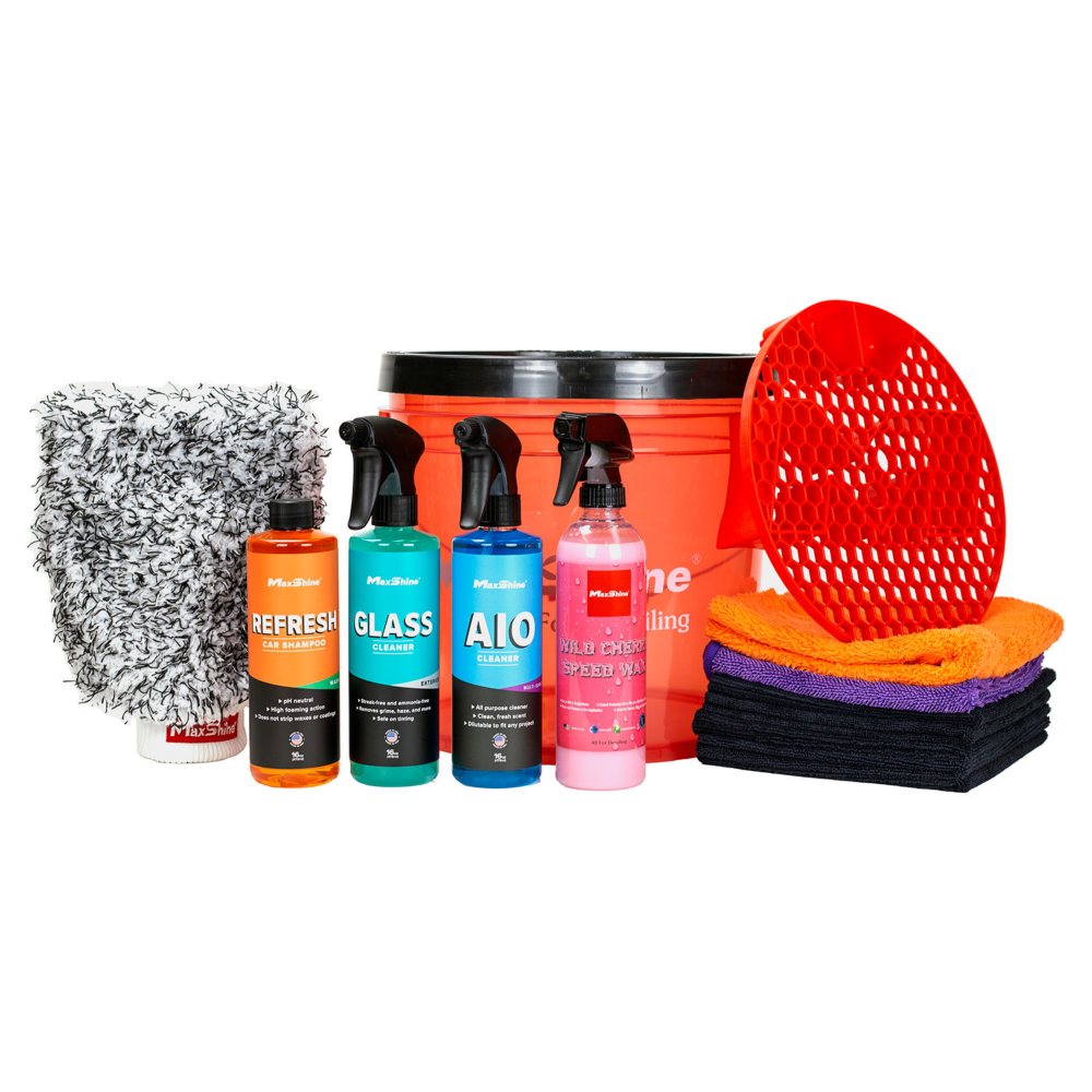 Maxshine Wash & Wax Detailing Bucket Kit - 15PCS