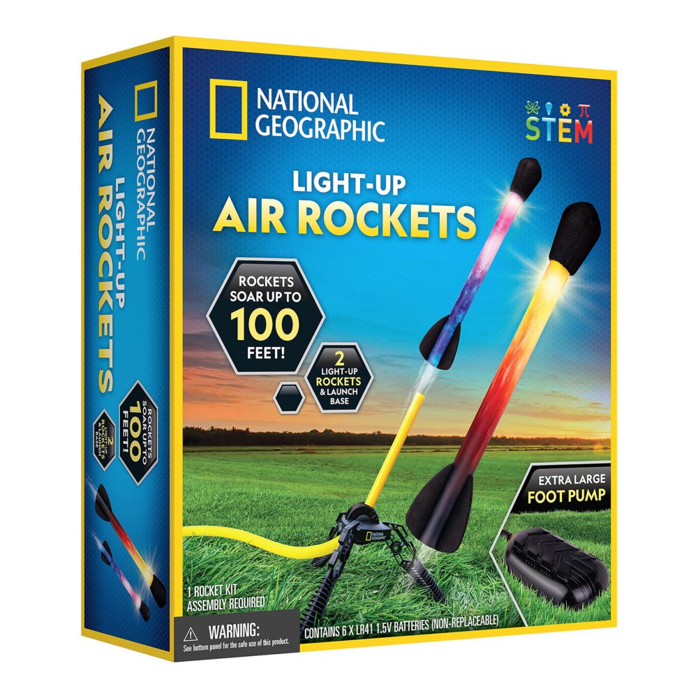 National Geographic Light-Up Air Rockets