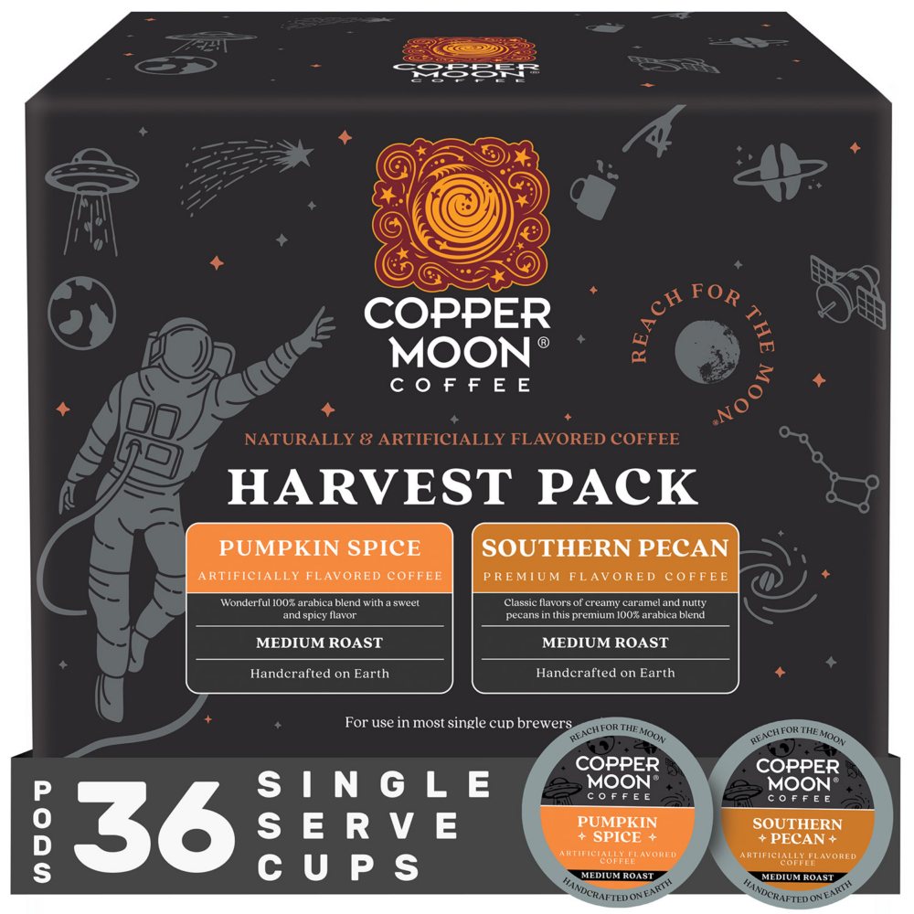 Copper Moon Coffee Single Serve Cups, Harvest Pack (36 ct.)
