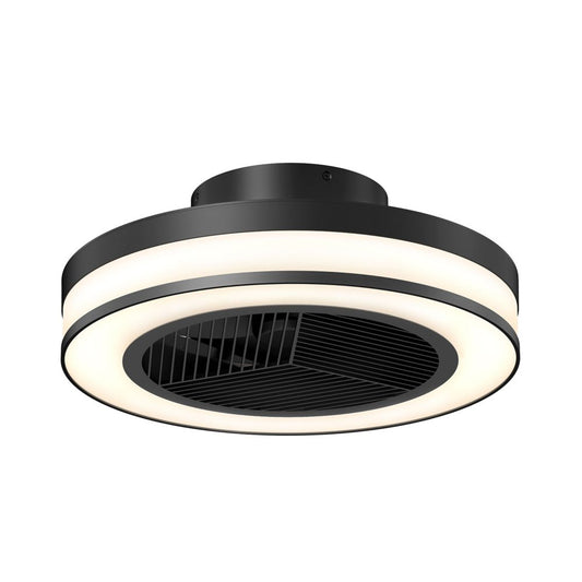 Artika Elton Fandelier Black with Remote Dimmable Light, 2700K-6000K