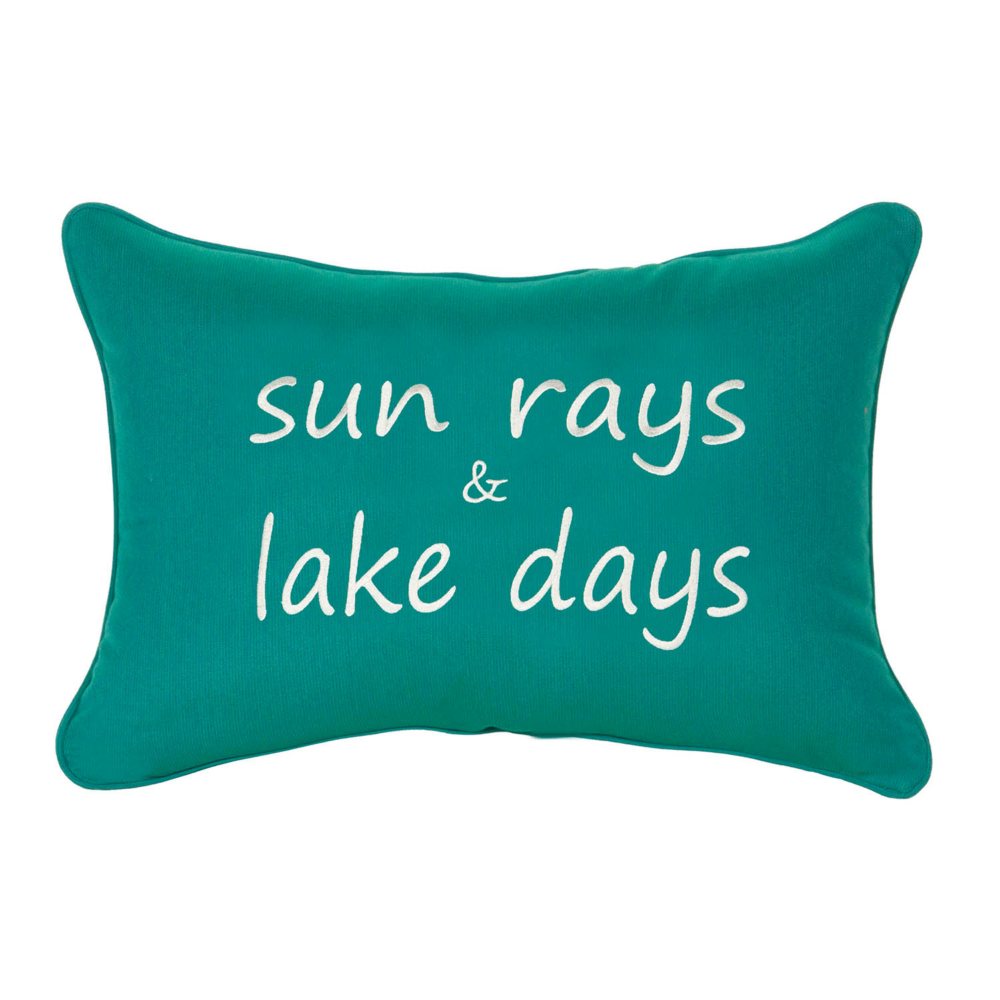Peak Season Decorative Accent Pillow with Sunbrella Fabric, 14" x 20"