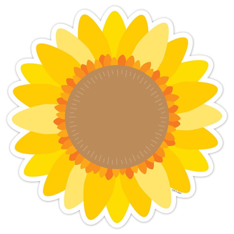 Sunflower 6In Designer Cutouts (Pack of 6)