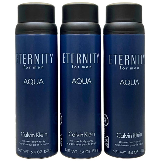 Calvin Klein Eternity Aqua for Men Body Spray, 5.4 fl oz, 3 pk