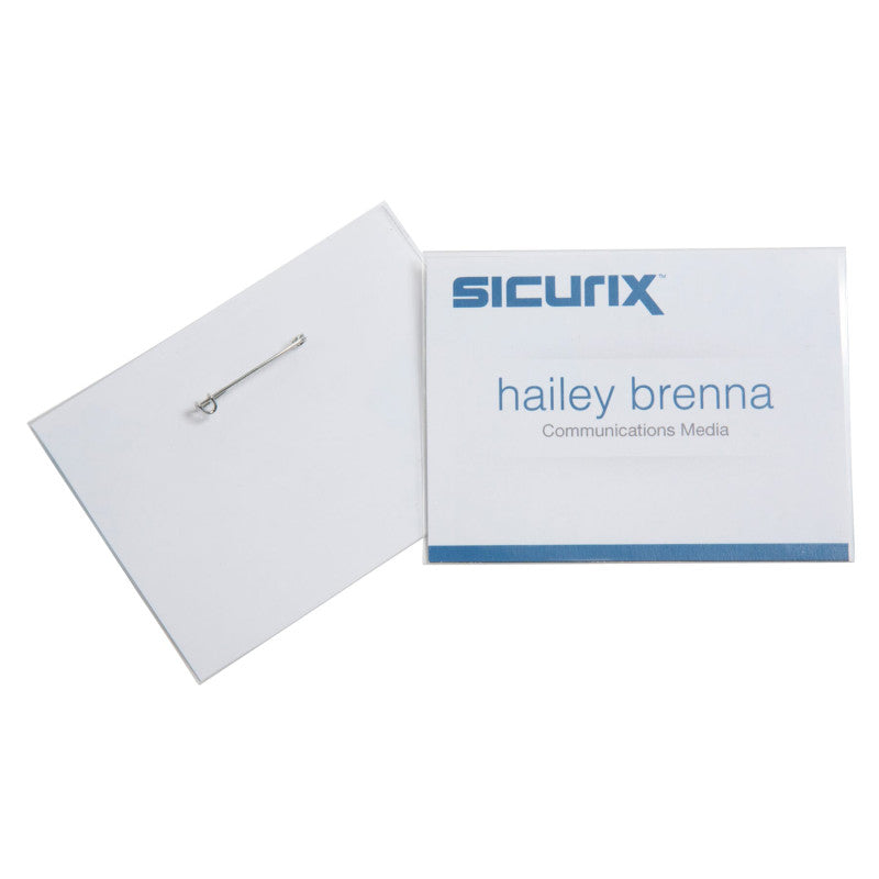 Pin Id Badge Kit 4X3In 100/Bx