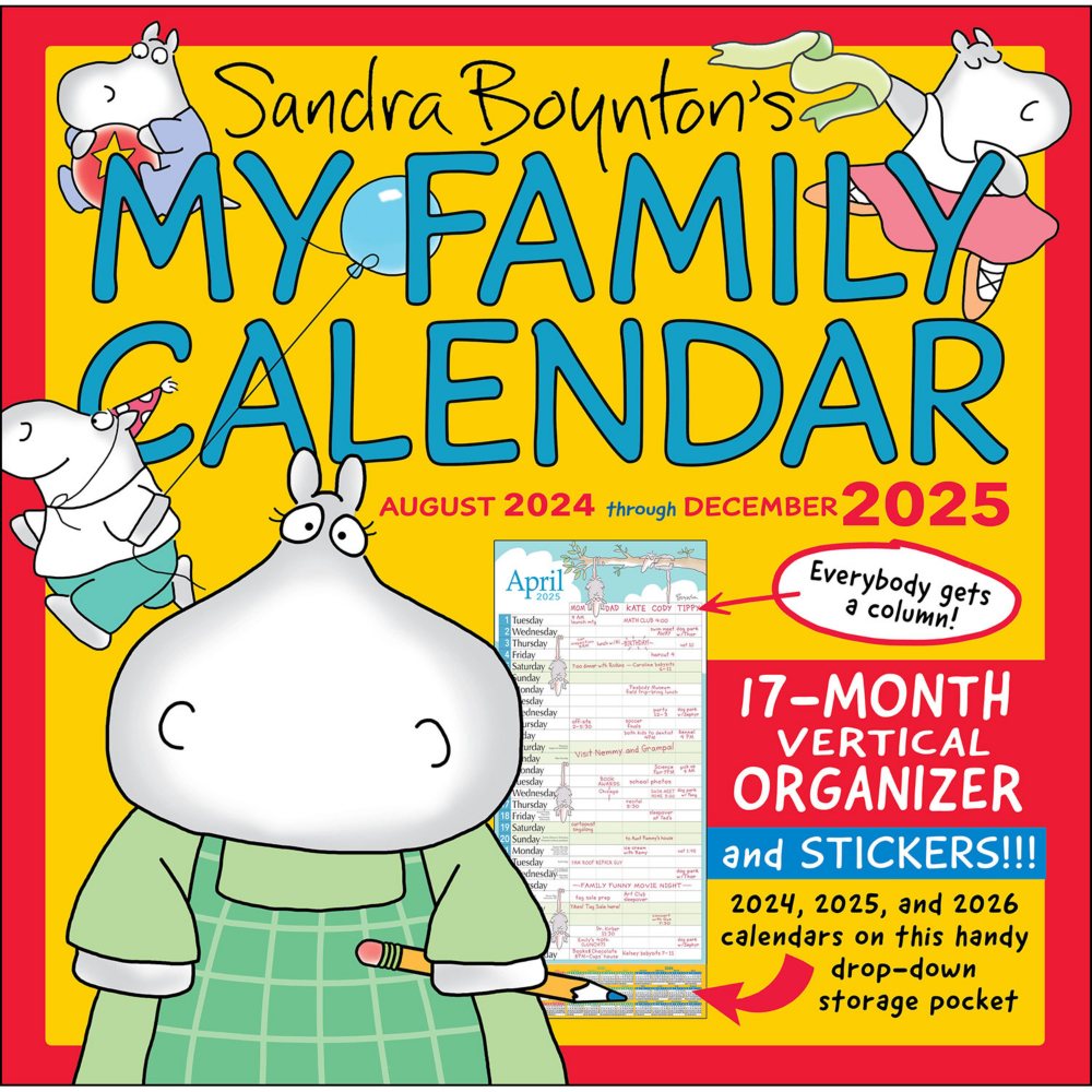 My Family Calendar 17-Month 2024-2025, Family Wall Calendar