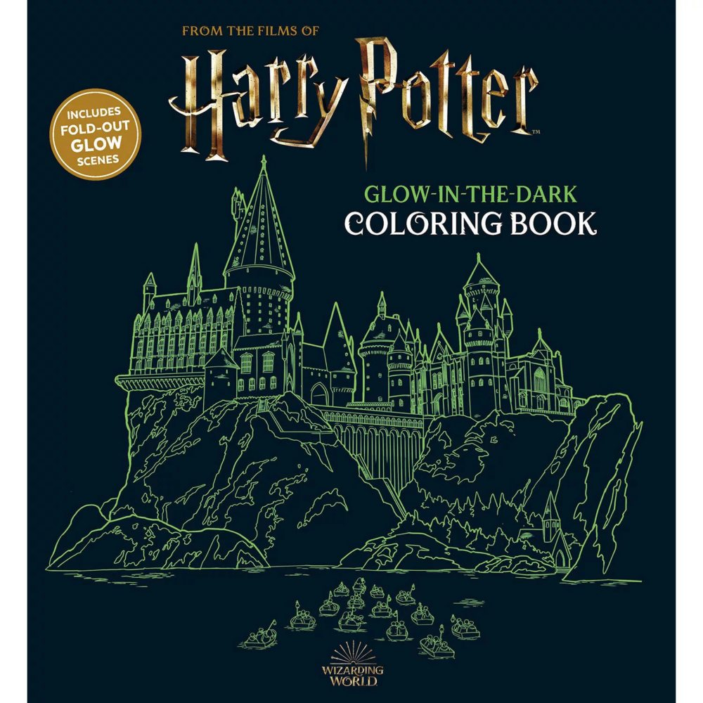 Harry Potter Glow in the Dark Coloring Book, Paperback