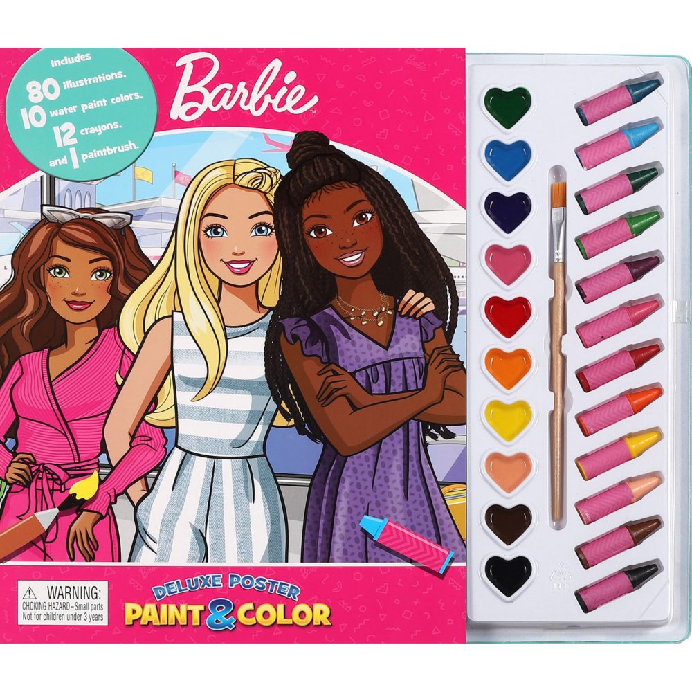 Sam's Exclusive - Deluxe Poster Paint & Color: Barbie, Mixed Media
