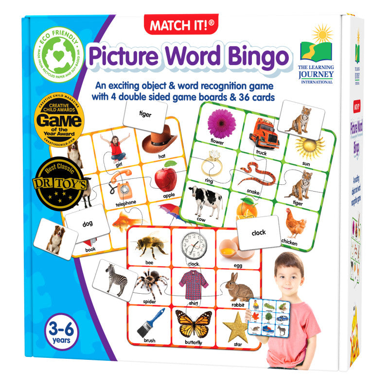 Match It Bingo Picture Word (Pack of 6)