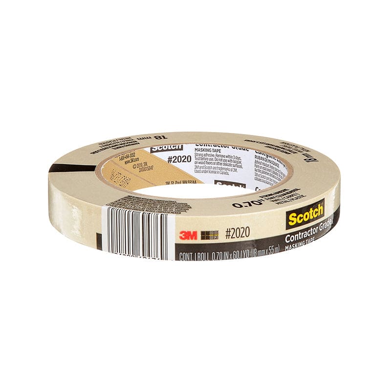 1 Roll Masking Tape 18Mm Contracto1 Grade (Pack of 12) - Tape & Tape Dispensers - 3M Company