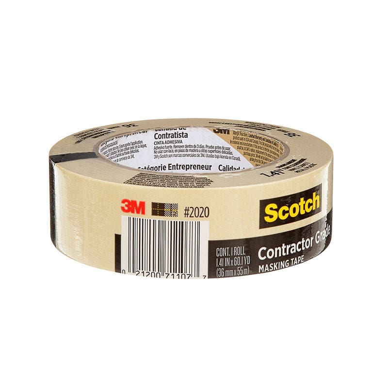 1 Roll Masking Tape 36Mm Contractor Grade (Pack of 10) - Tape & Tape Dispensers - 3M Company