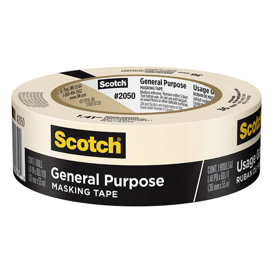 1 Roll Masking Tape 36Mm General (Pack of 6) - Tape & Tape Dispensers - 3M Company