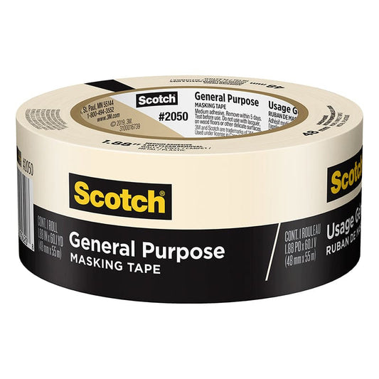 1 Roll Masking Tape 48Mm General (Pack of 6) - Tape & Tape Dispensers - 3M Company