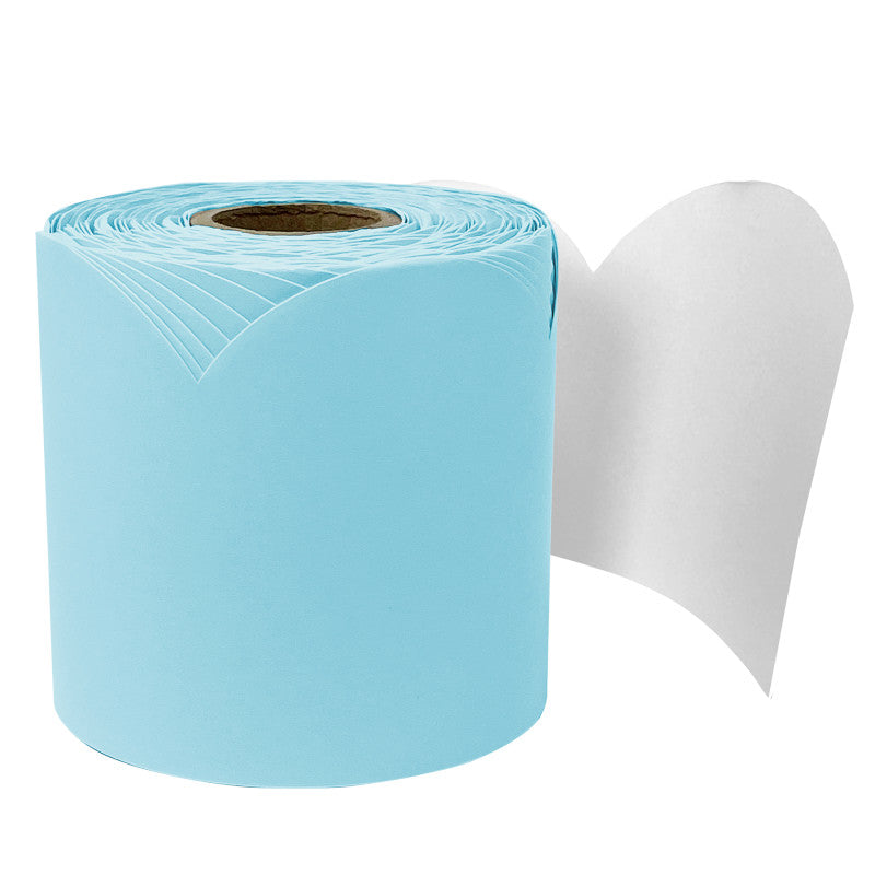Sky Blue Rolled Scalloped Borders (Pack of 6)