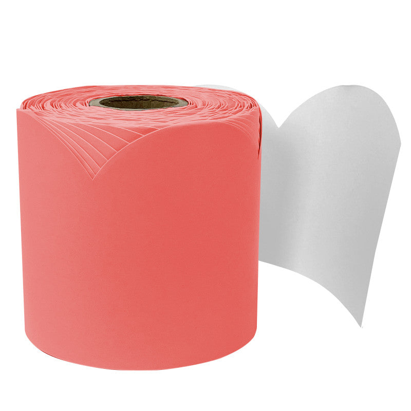 Salmon Rolled Scalloped Borders (Pack of 6)
