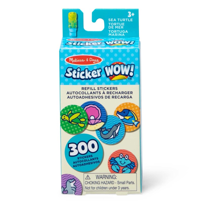 Turtle Refill Stickers Sticker Wow (Pack of 8)