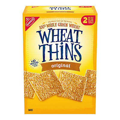 Wheat Thins Original Whole Grain Wheat Crackers, 2 pk./20 oz.