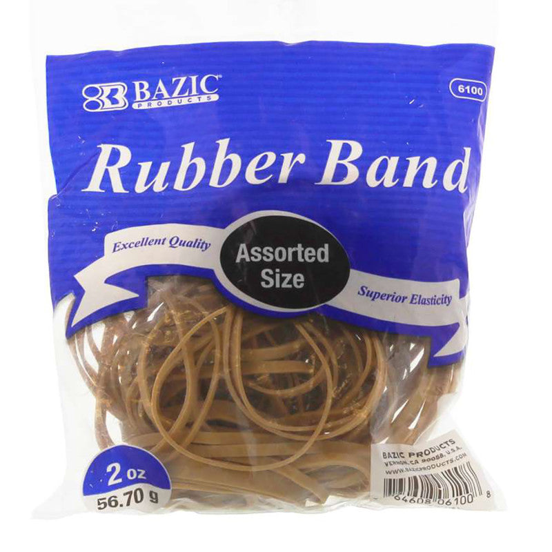 Assorted Sizes Rubber Bands (Pack of 12)