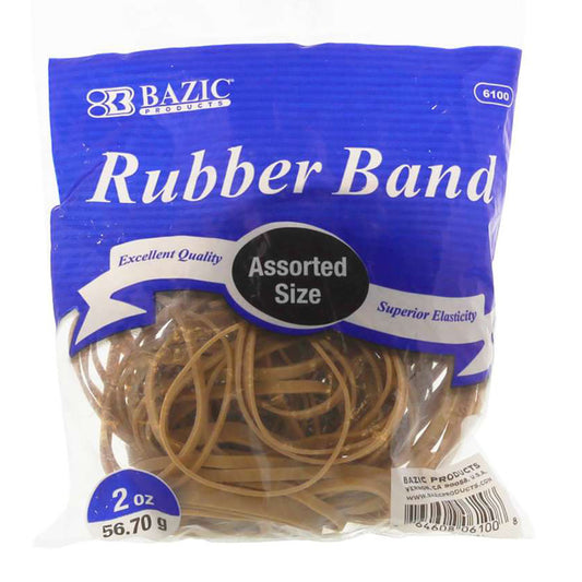 Assorted Sizes Rubber Bands (Pack of 12)