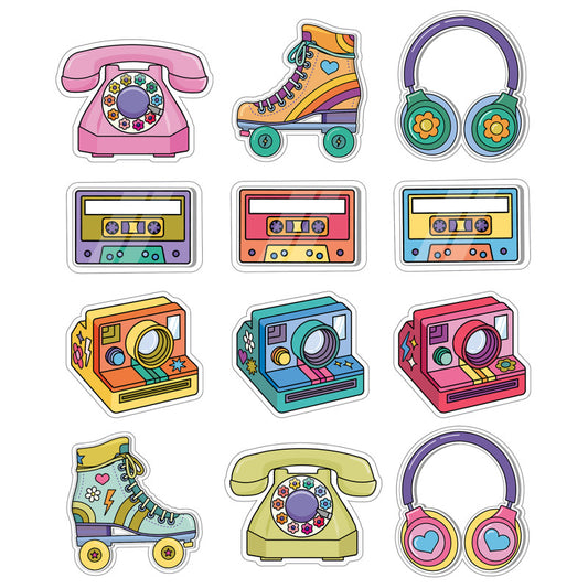 Retro Remix Cutouts (Pack of 8)