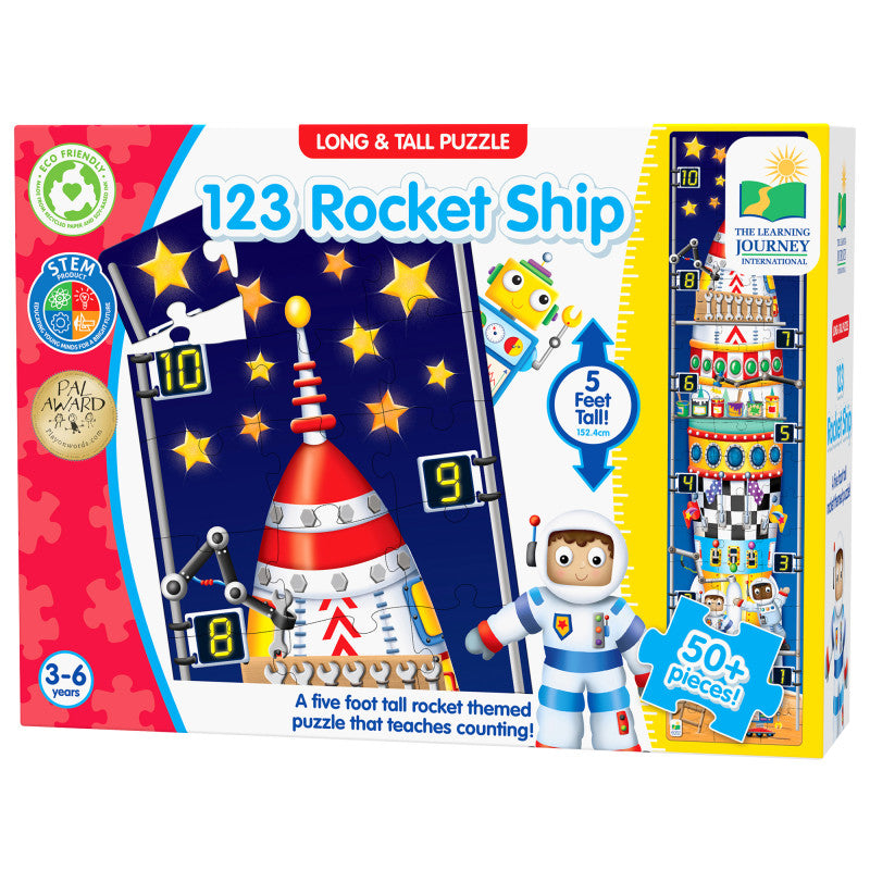 Long & Tall Puzzles 123 Rocketship (Pack of 3)