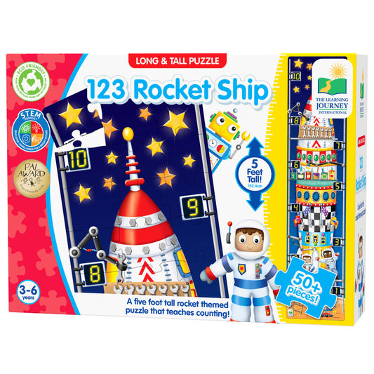 Long & Tall Puzzles 123 Rocketship (Pack of 3)