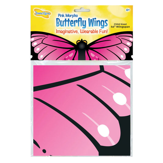 Pink Morpho Butterfly Wings (Pack of 6)