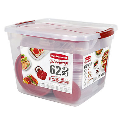 Rubbermaid TakeAlongs 62-Pc. Food Container Set Including Lids