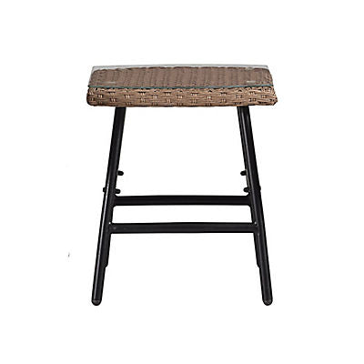 W. Trends Outdoor Wicker Patio Side Table