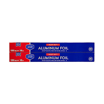 Berkley Jensen 18" Heavy-Duty Aluminum Foil, 2 pk./150 sq. ft.