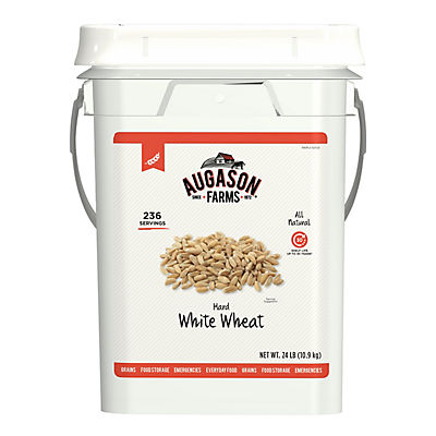 Augason Farms Hard White Wheat, 24 lbs.