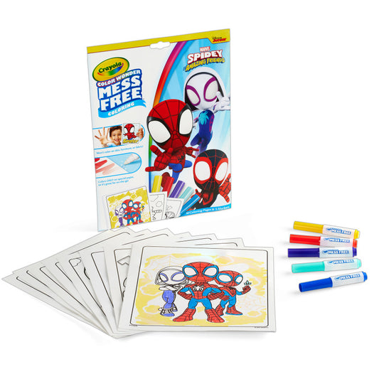Spidey & Friends Color Pad & Markrs Crayola Color Wonder (Pack of 6)