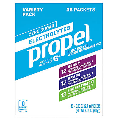 Propel Powder Water Beverage Mix, 36 pk.